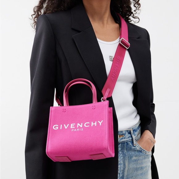 Givenchy G-Tote Mini Canvas Shopping Bag - Picture 2 of 14